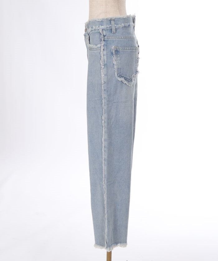 Cutoff Denim Pants