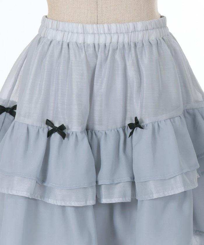 Petit Ribbon Tiered Mini Skirt