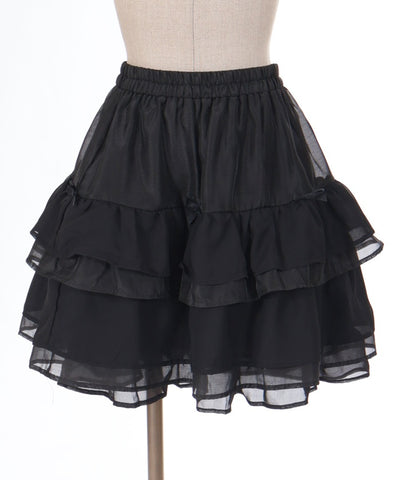 Petit Ribbon Tiered Mini Skirt (Time-limited Price)