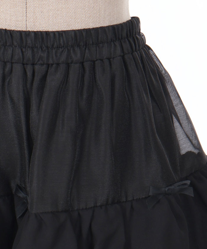 Petit Ribbon Tiered Mini Skirt (Time-limited Price)