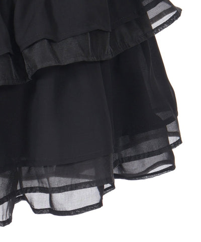 Petit Ribbon Tiered Mini Skirt (Time-limited Price)