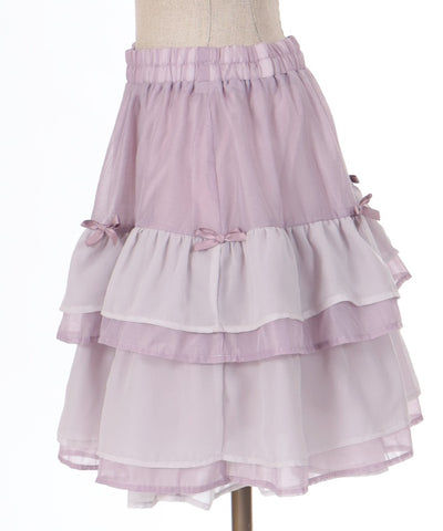 Petit Ribbon Tiered Mini Skirt