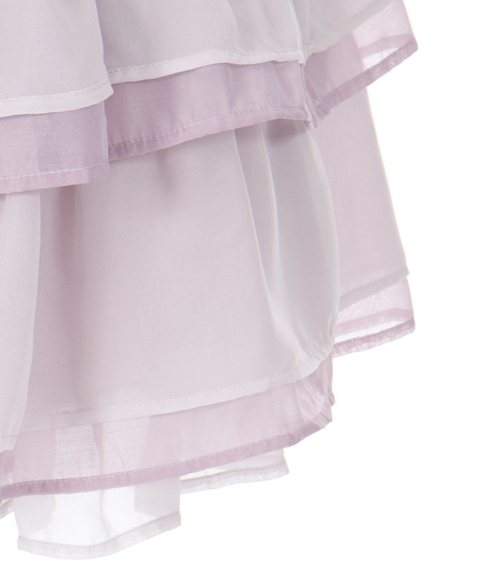 Petit Ribbon Tiered Mini Skirt (Time-limited Price)