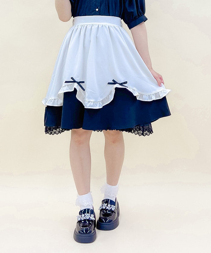 Frill Apron Design Skirt