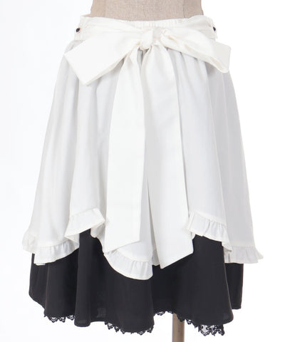 Frill Apron Design Skirt