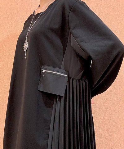 Side Pleated Dress