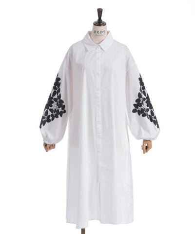 Sleeve Lace Shirt Dress