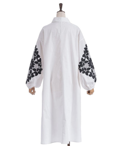 Sleeve Lace Shirt Dress