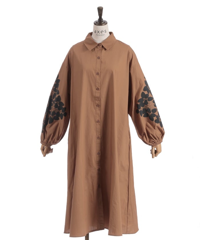 Sleeve Lace Shirt Dress