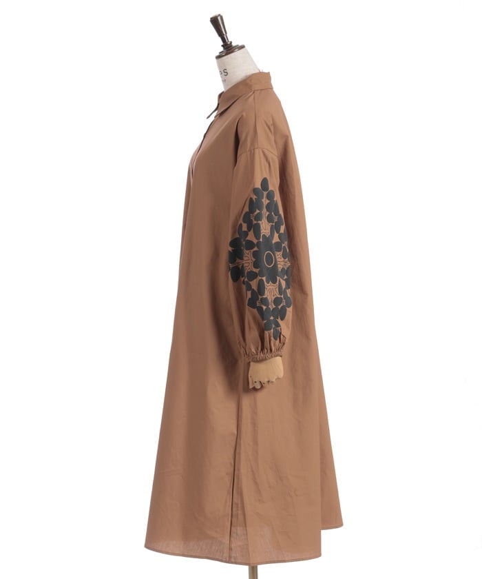 Sleeve Lace Shirt Dress