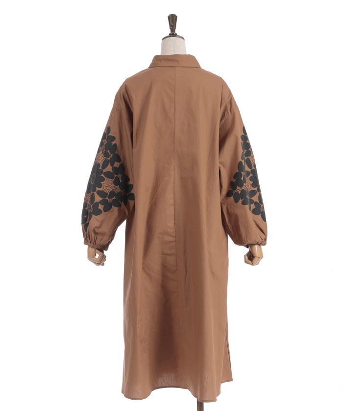 Sleeve Lace Shirt Dress