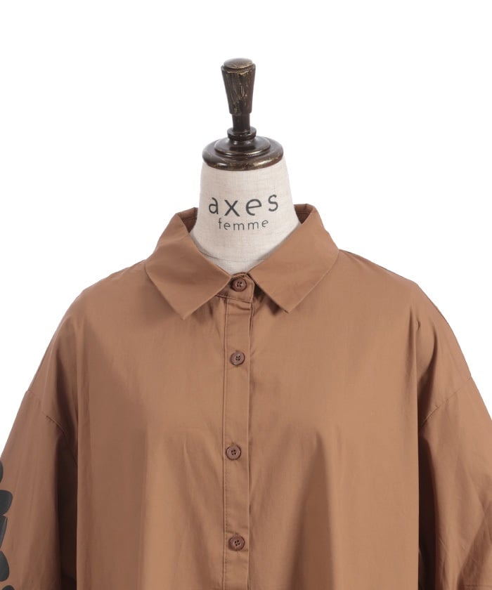 Sleeve Lace Shirt Dress