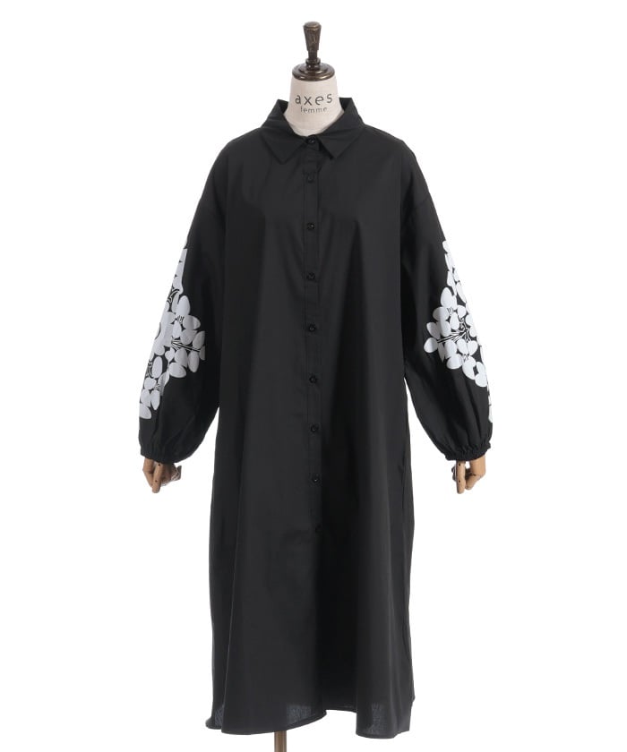 Sleeve Lace Shirt Dress