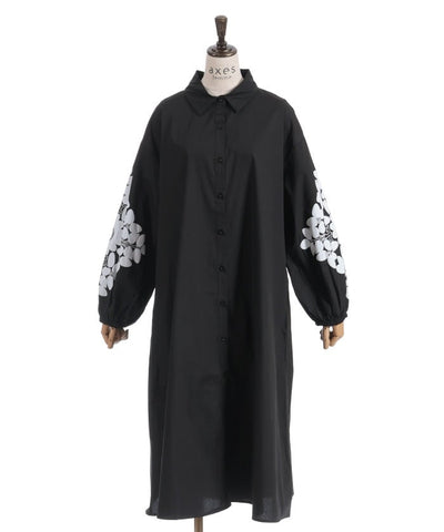 Sleeve Lace Shirt Dress