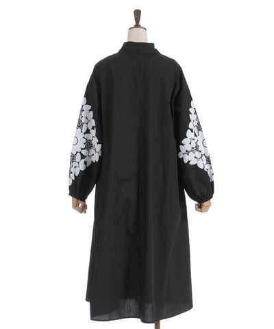 Sleeve Lace Shirt Dress