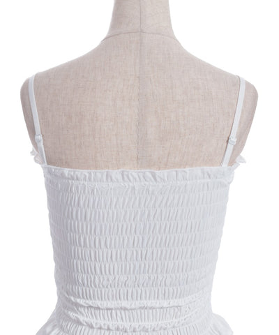 Shirring Camisole with Built-in Cups