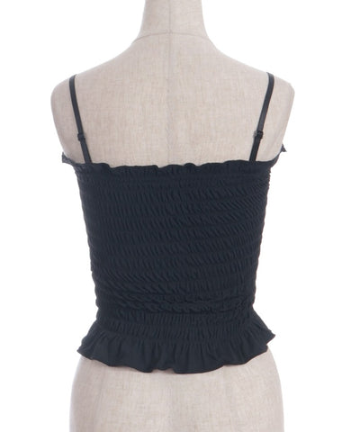 Shirring Camisole with Built-in Cups
