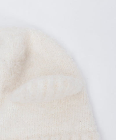 Bear Ears Knit Cap with Cords