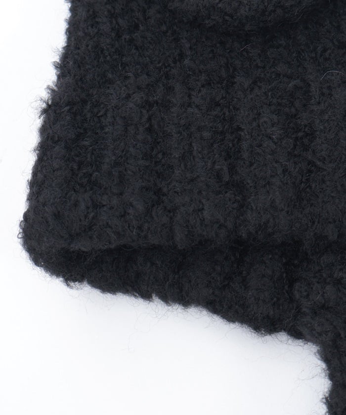 Bear Ears Knit Cap with Cords