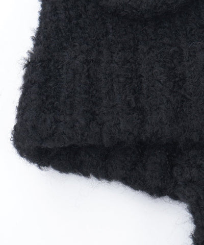 Bear Ears Knit Cap with Cords