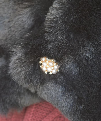 Bijoux Fur Tippet with Button