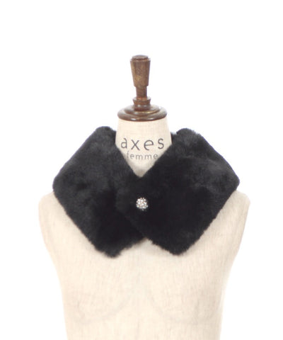 Bijoux Fur Tippet with Button