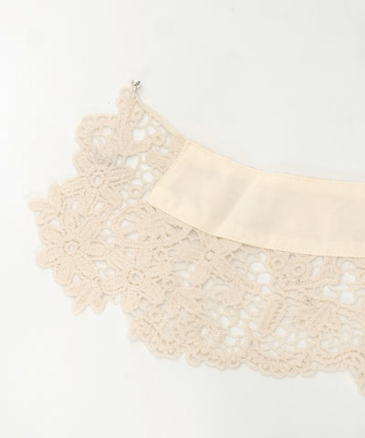 Contact Cooling Flower Motif Lace Collar