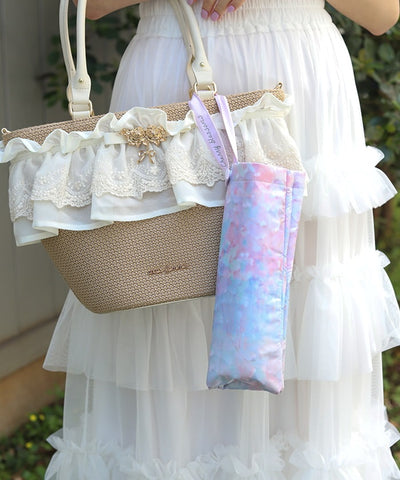 Watercolor Gradation Pattern Folding Umbrella Bag