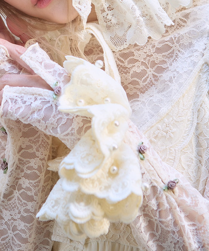 Pearl Lace Scrunchie
