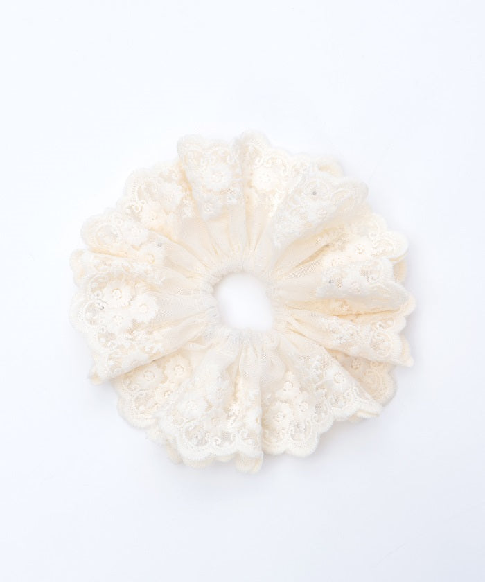 Pearl Lace Scrunchie