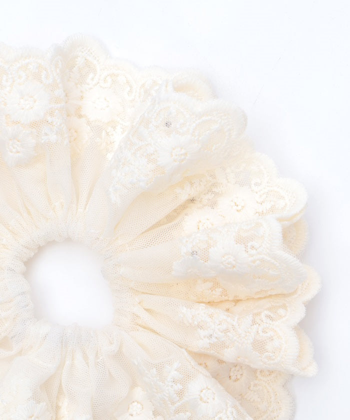 Pearl Lace Scrunchie