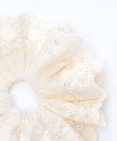 Pearl Lace Scrunchie