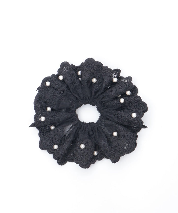 Pearl Lace Scrunchie