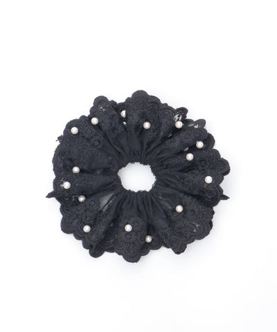 Pearl Lace Scrunchie