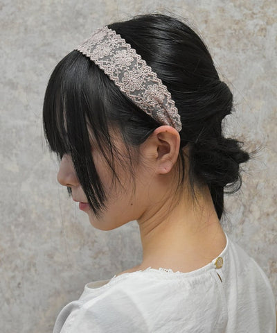 Floral Pattern Lace Headband
