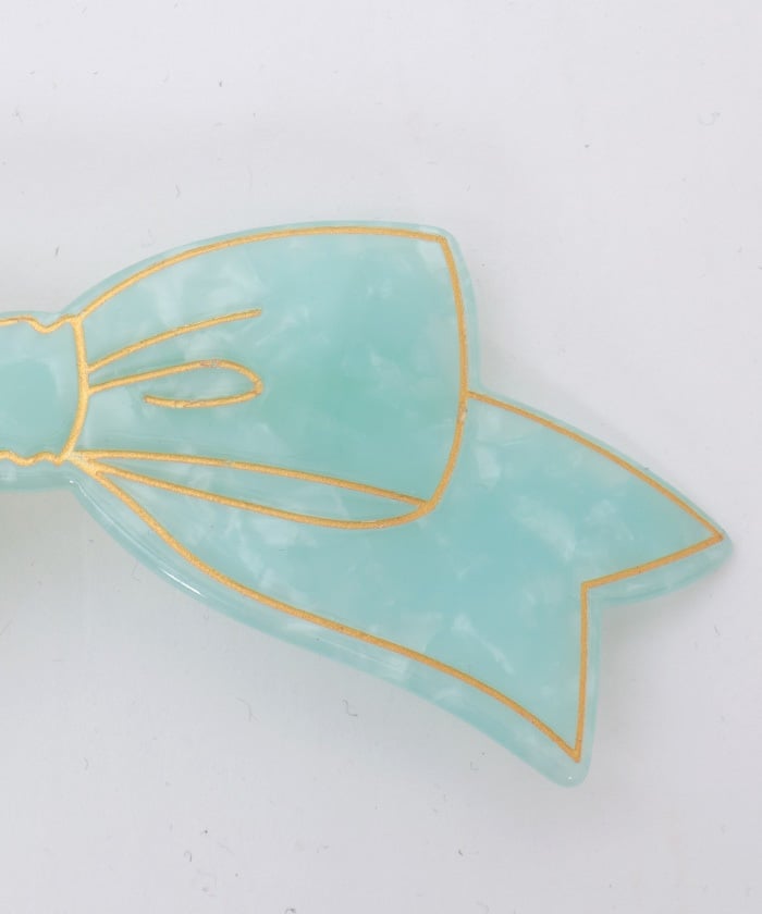Ribbon Acrylic Barrette Clip – axes femme from JAPAN