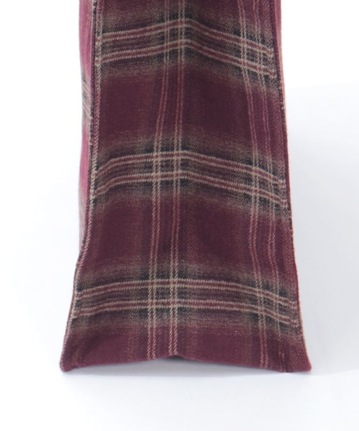 Vertical Check Pattern Tote