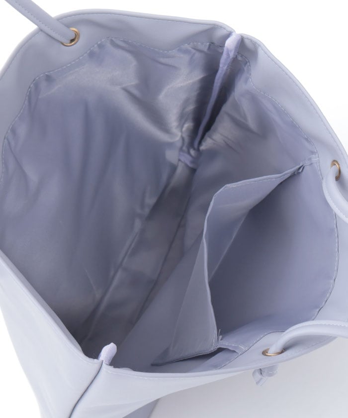 Vertical Faux Leather Tote