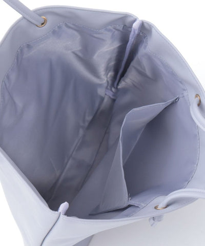 Vertical Faux Leather Tote