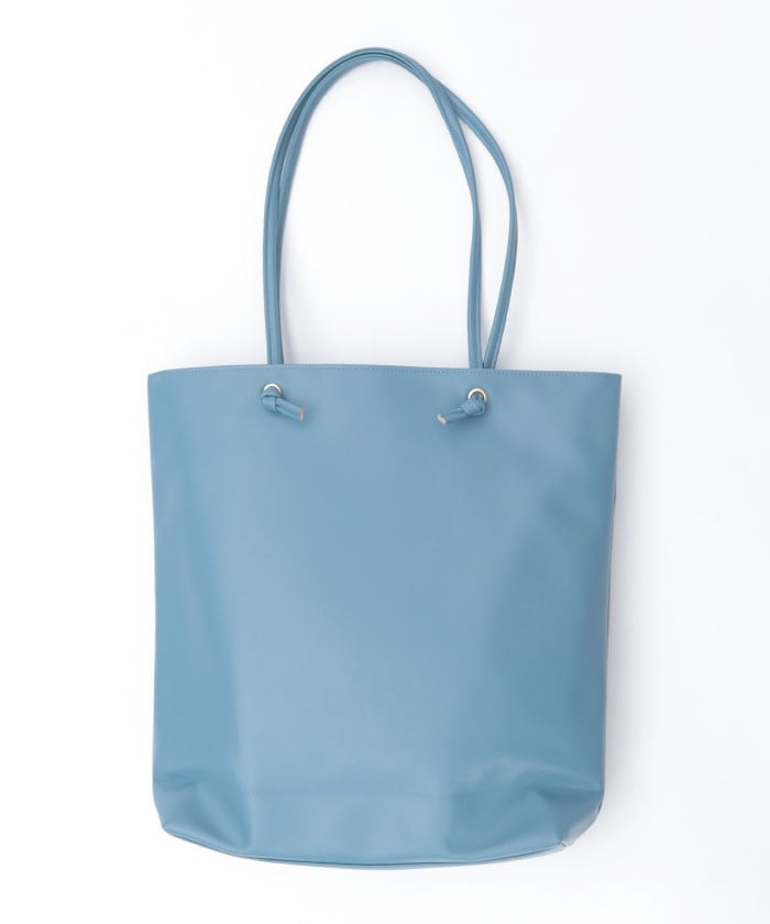 Vertical Faux Leather Tote