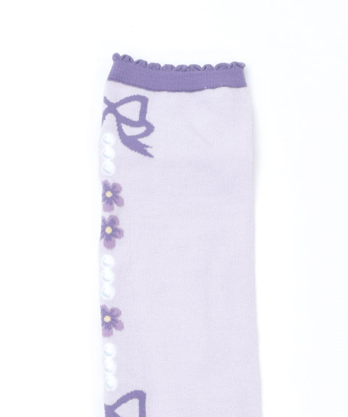 Flora Pearl Over-knee Socks