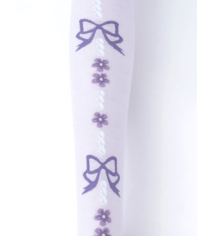 Flora Pearl Over-knee Socks
