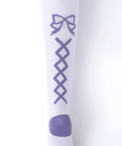 Flora Pearl Over-knee Socks