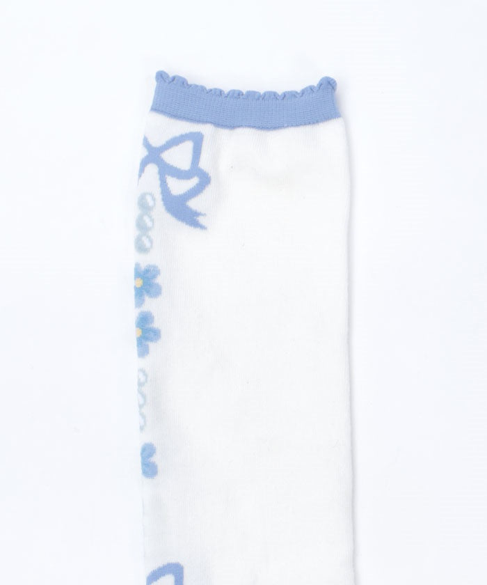 Flora Pearl Over-knee Socks