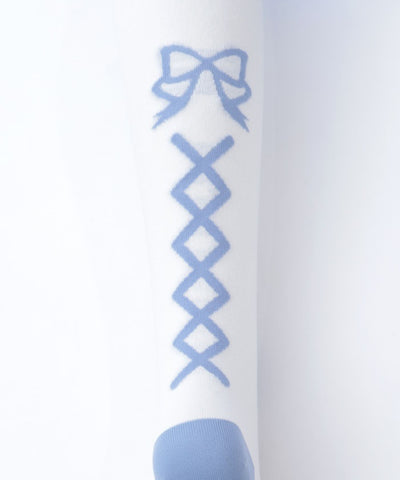 Flora Pearl Over-knee Socks