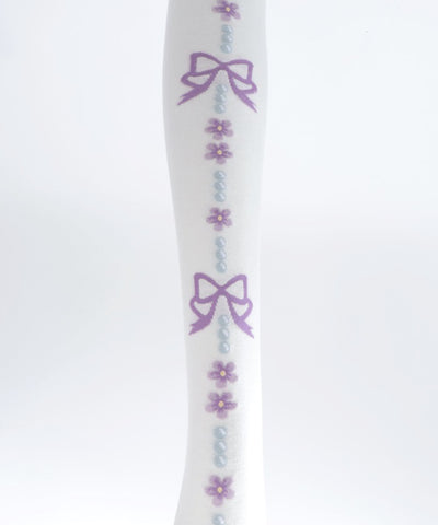 Flora Pearl Over-knee Socks