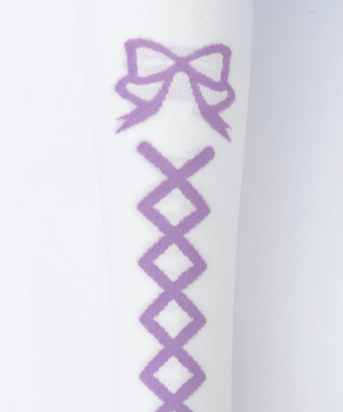 Flora Pearl Over-knee Socks