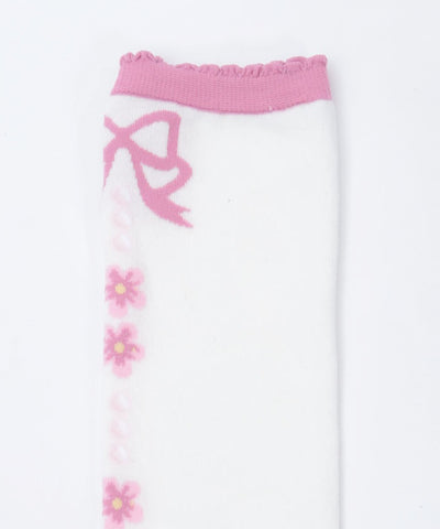 Flora Pearl Over-knee Socks