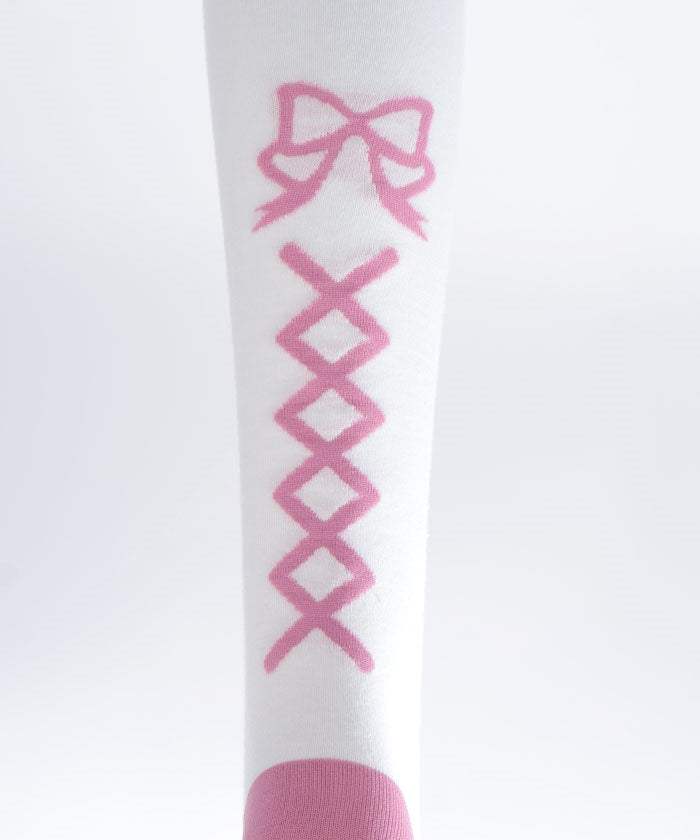Flora Pearl Over-knee Socks