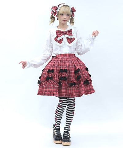 Striped Heart Over-knee Socks